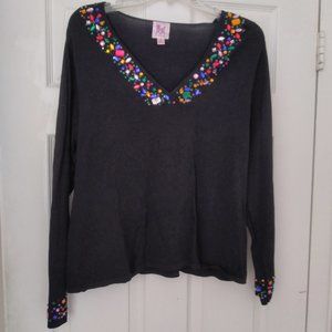 Pink Poodle Bejewelled Sweater